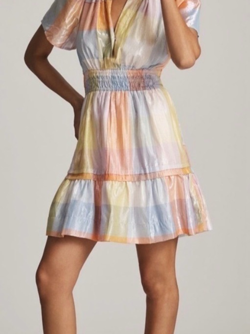 Anthropologie The Somerset Mini Dress: Metallic Edition
